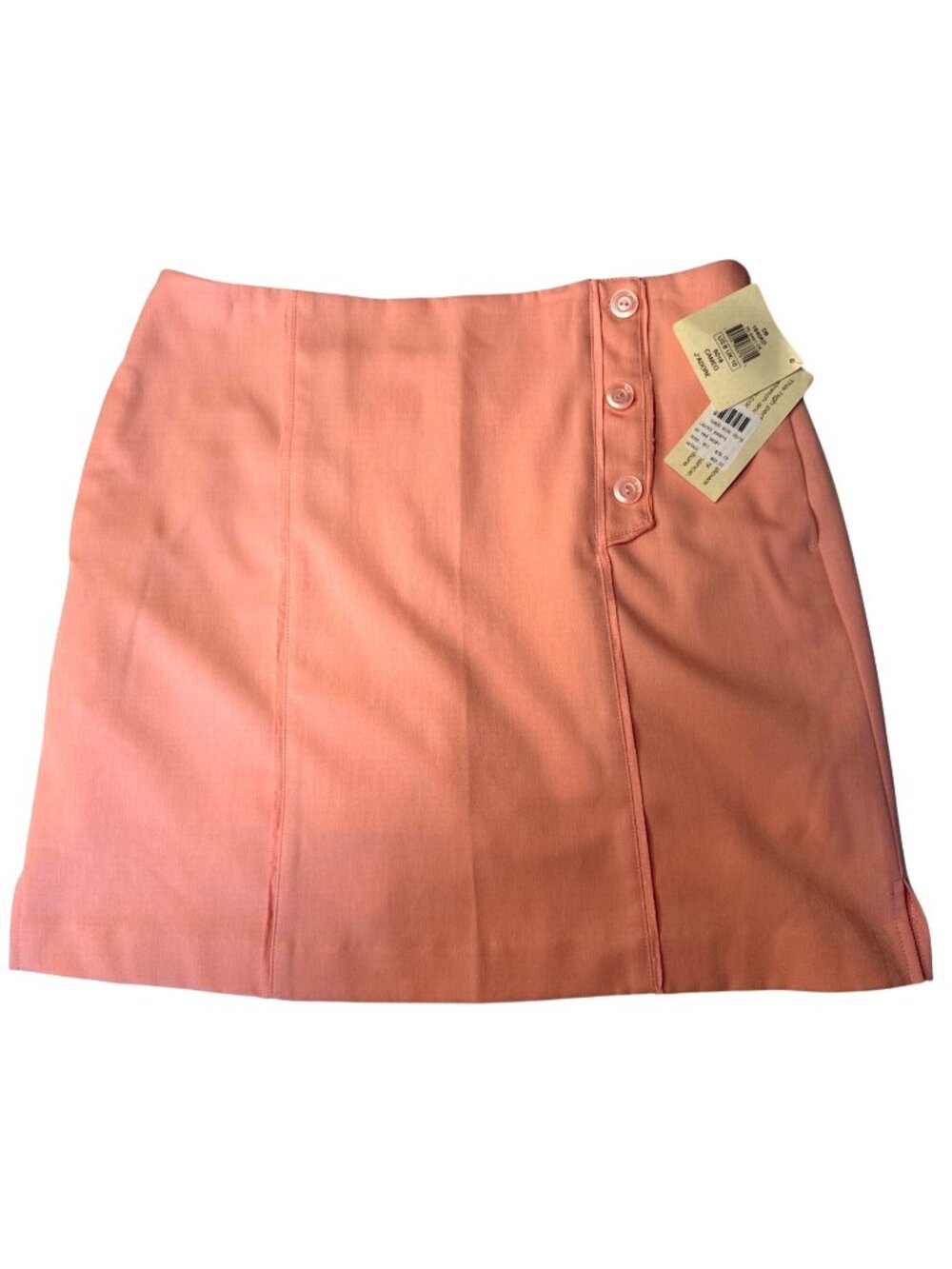 NWT EP Pro Coral Peach Golf Skort With Button Detail Size 6